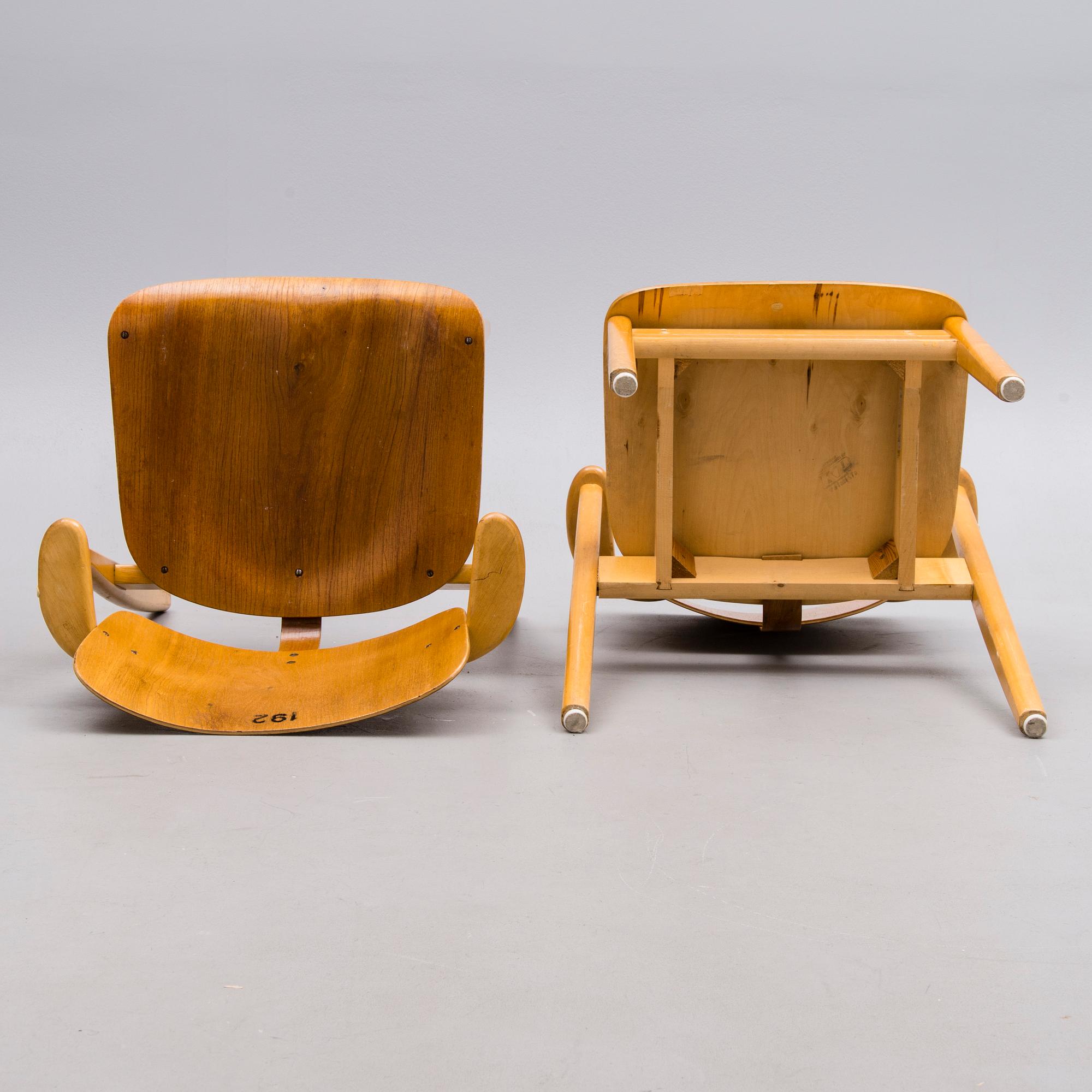 STOLAR, 4 st, "Domus", Ilmari Tapoivaara, Keravan Puuteollisuus, 1950-luku.