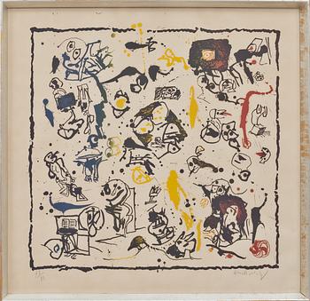 PIERRE ALECHINSKY, färglitografi, signerad och numrerad 68/80.