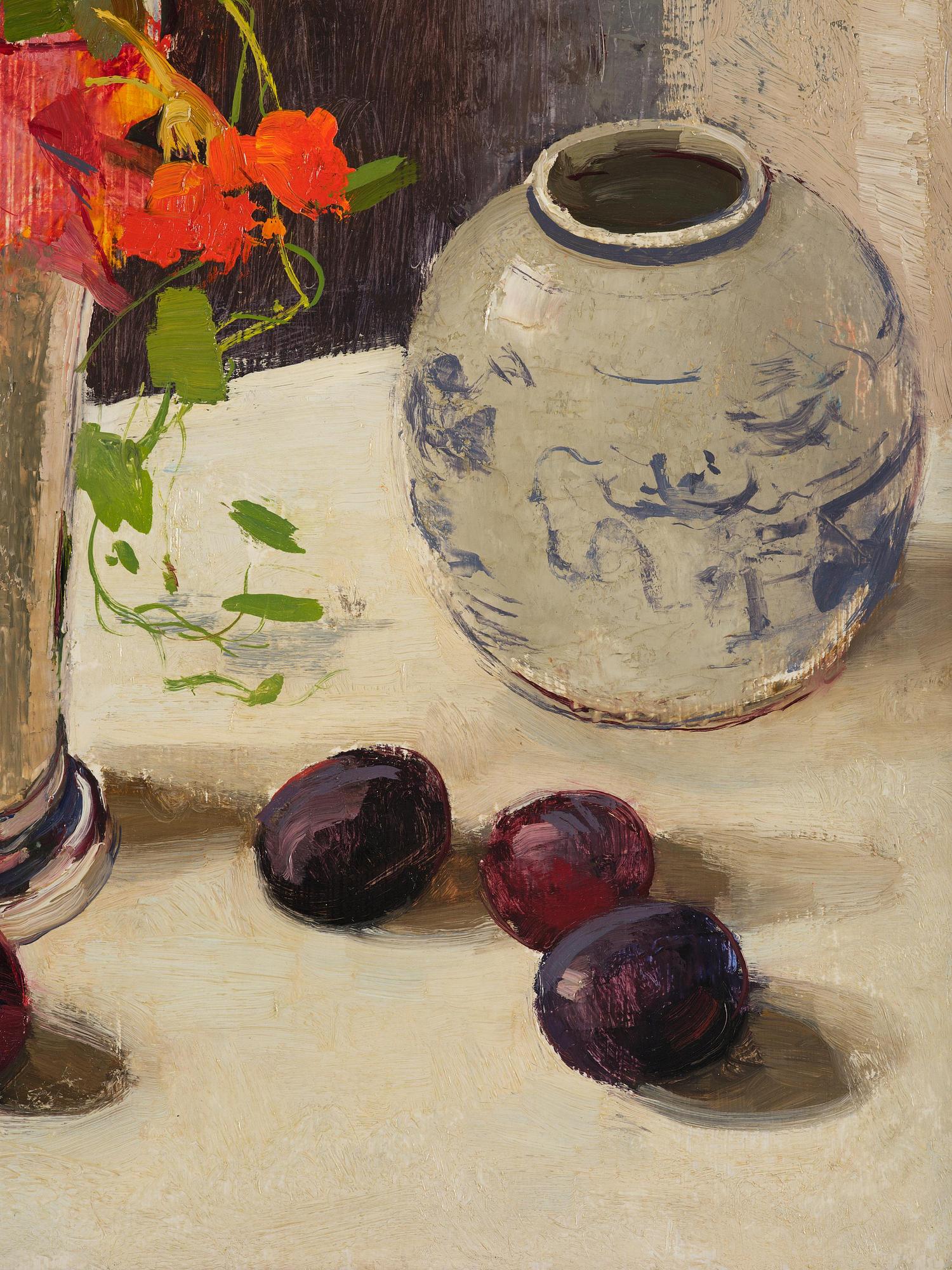 Olle Hjortzberg, Still Life with Maple Leaves.