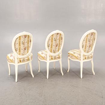 Stolar, sex stycken, rokoko 1700-talets mitt.