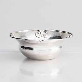 Georg Jensen, an 830/1000 silver bowl, Copenhagen 1918, Swedish importmarks GAB F, design nr 25.