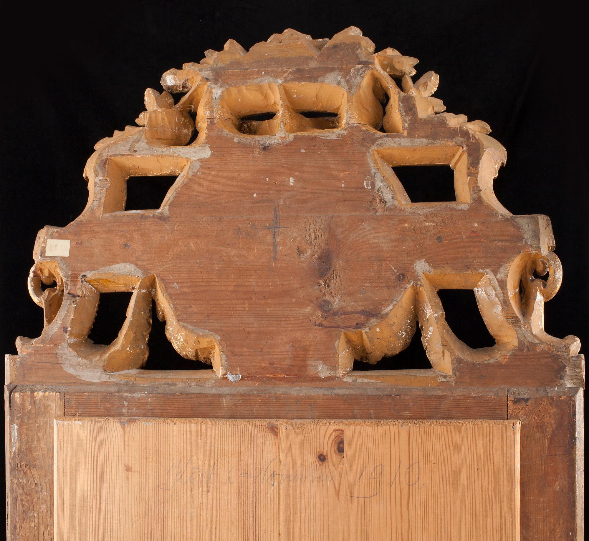 SPEGEL. Gustavianskt stockholmsarbete, 1780-tal.