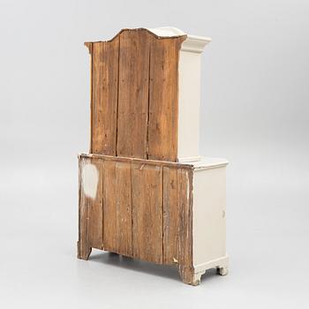 A Swedish rococo cabinet, later part 18th century.
