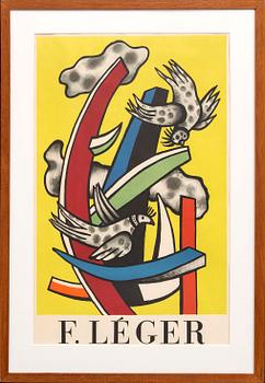 A lithographic poster by Fernand Léger, Musee Des Arts Decoratifs, 1956.