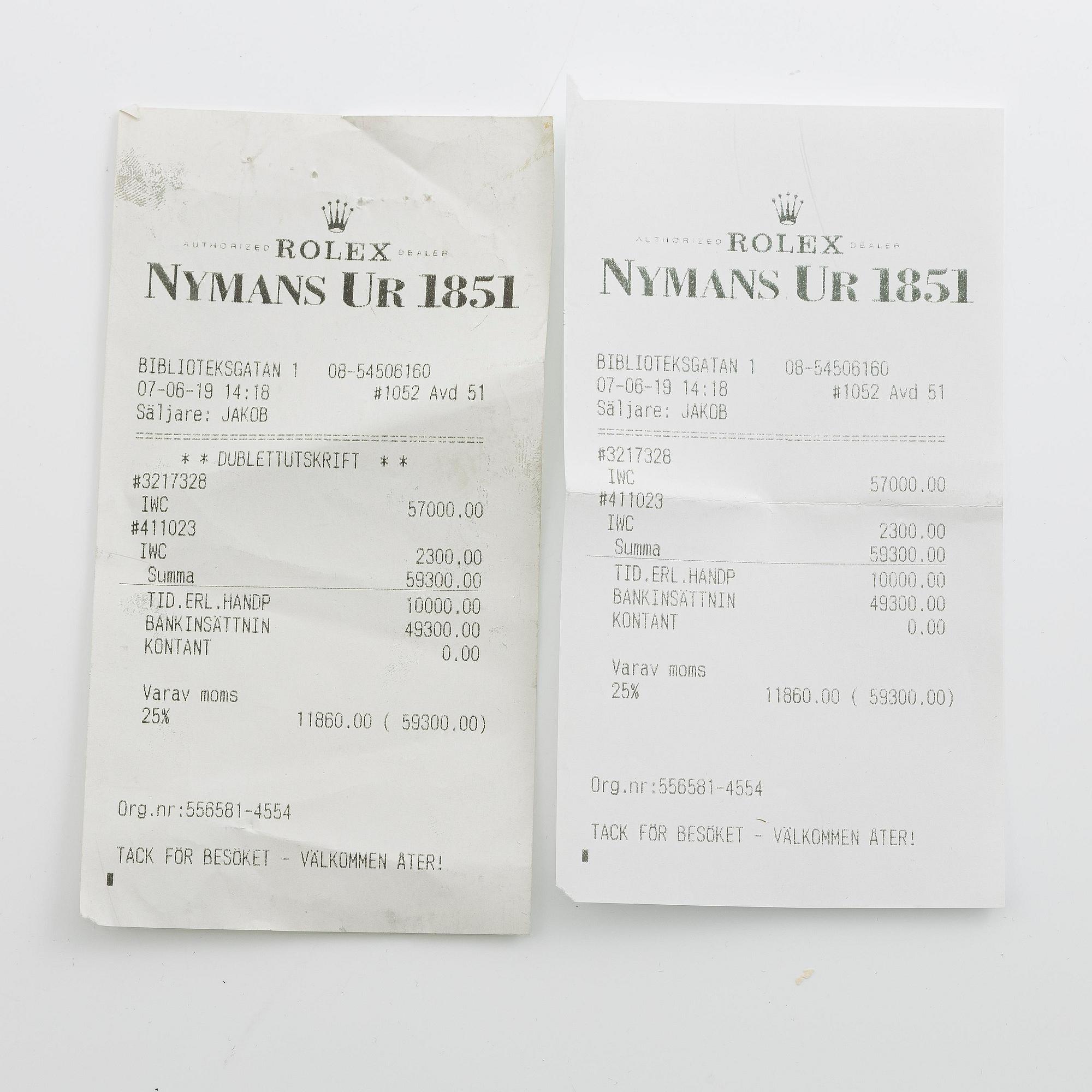 IWC, Portuguese Chrono, ca 2007.