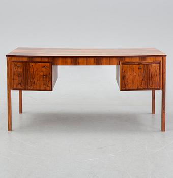 Erik Wörtz, a rosewood venered model 'Exklusiv' writing desk, IKEA, 1960s.