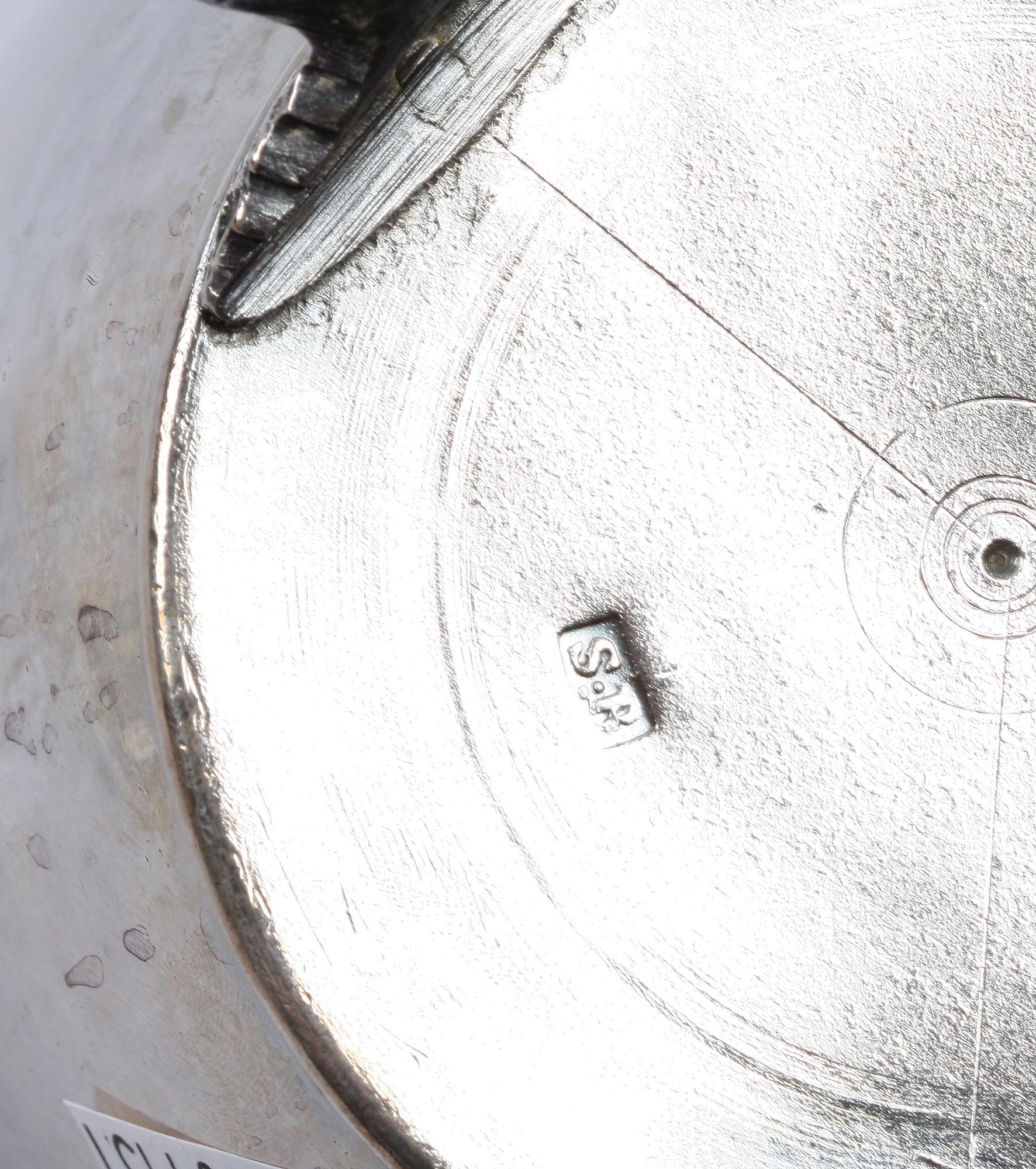 KAFFEKANNA, nysilver. Märkt S:B.