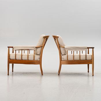 Kerstin Hörlin-Holmquist, armchairs, a pair, "Skrindan", OPE Möbel, second half of the 20th century.