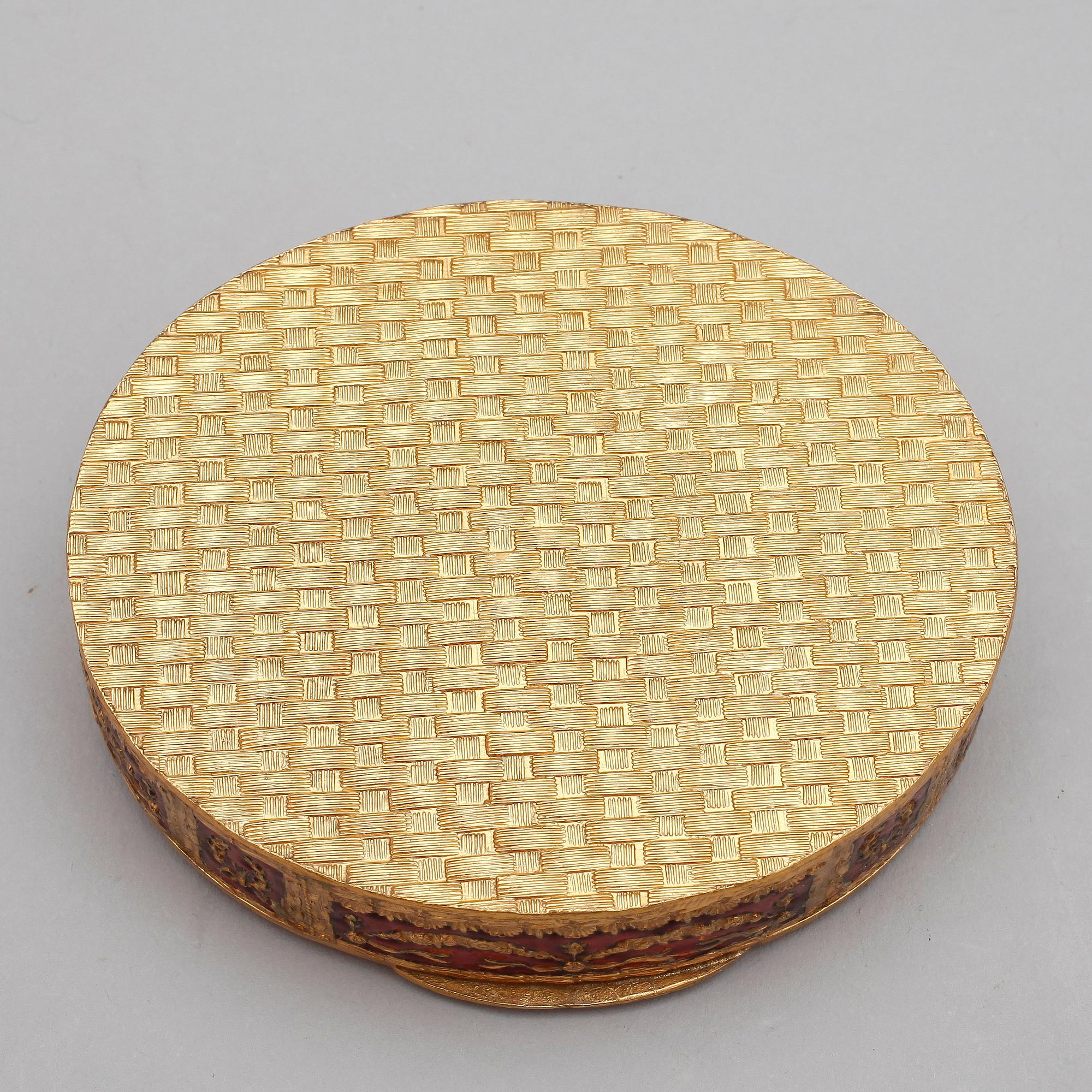 DOSA, förgylldmässing, empirestil, troligen Ryssland, 1900-tal.