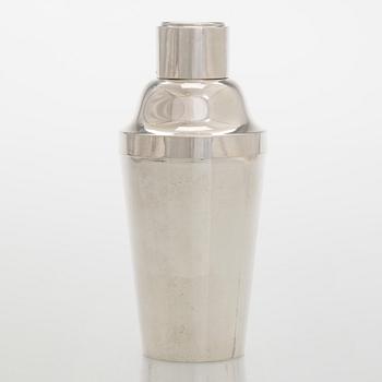 A silver cocktail shaker, Czechoslovakia 1945-1949.