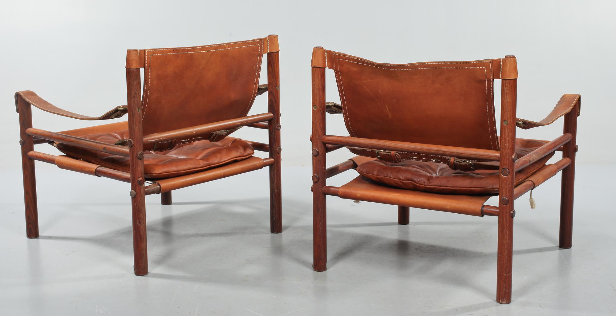 FÅTÖLJER, ett par, "Sirocco", design Arne Norell. 1900-talets andra hälft.