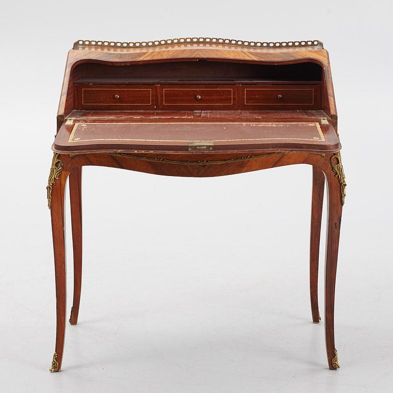 A Louis XV-style secretaire, mid 20th century.