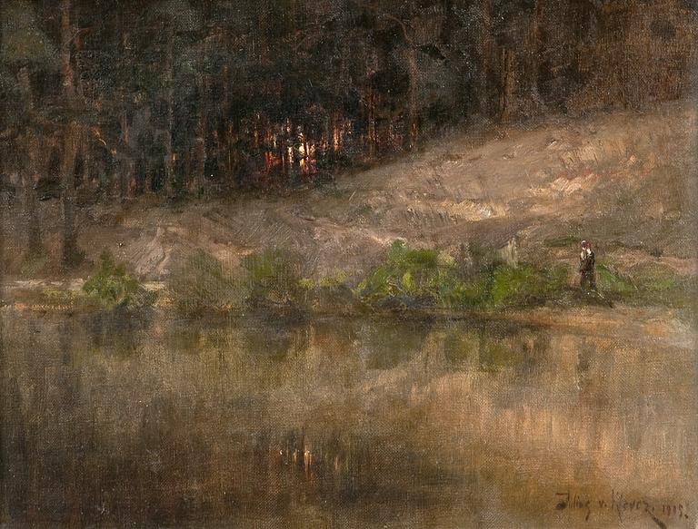 Julius von Klever, A FOREST STREAM.