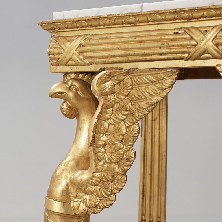 A 19th century Empire console table.