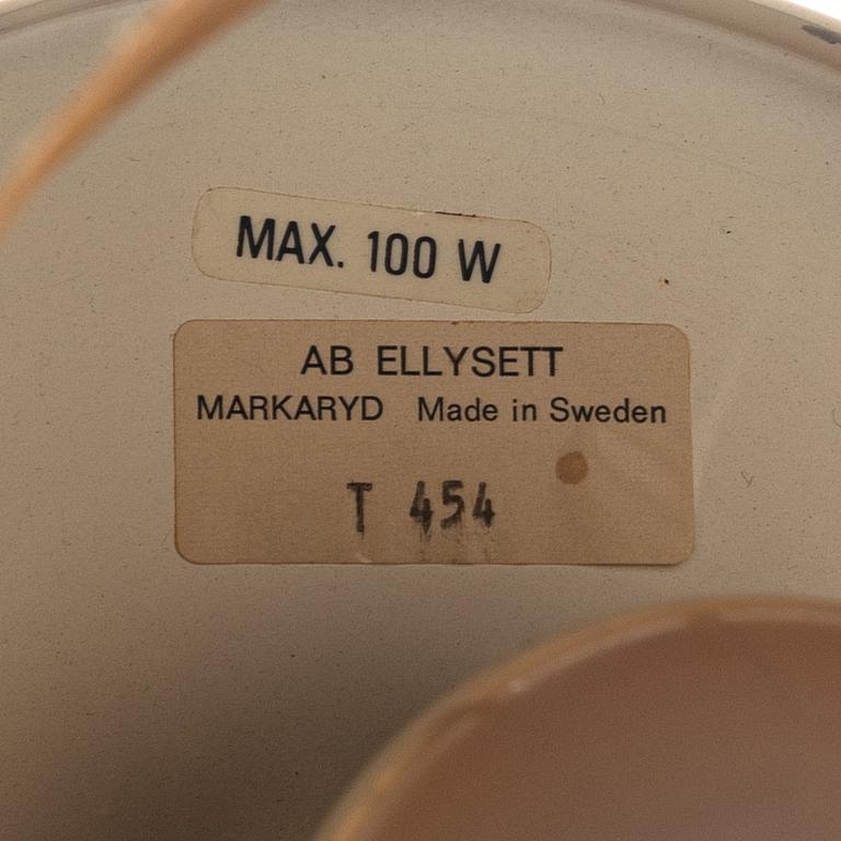 Hans-Agne Jakobsson, taklampa, "T-454"/"Buttle", Ellysett AB, Markaryd.