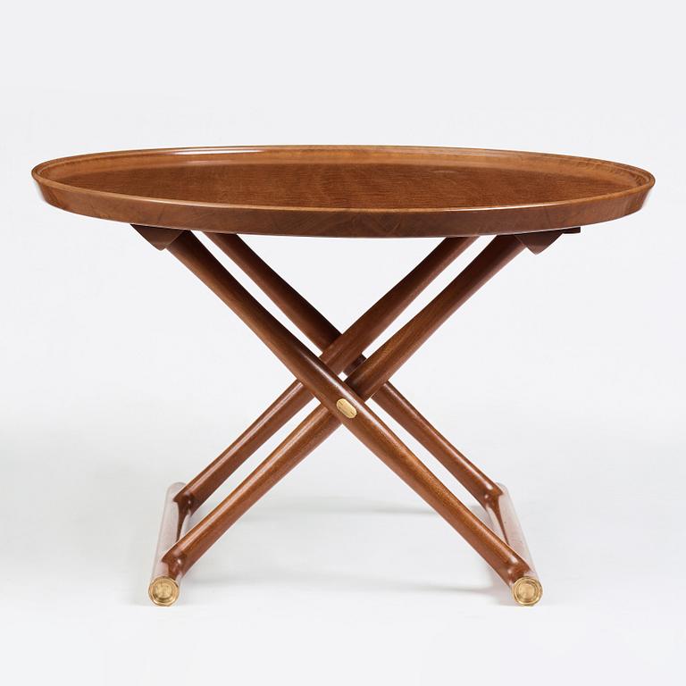 Mogens Lassen, a mahogany and brass "Egyptian Table", executed by A.J Iversen, Denmark.