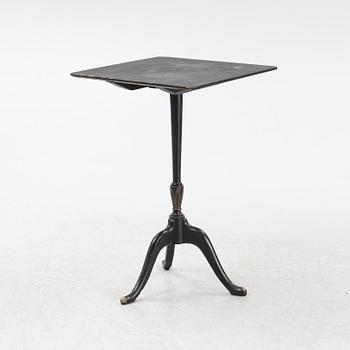 A Swedish tilt top table, from Nils Asplind's workshop signed and dated 1814.