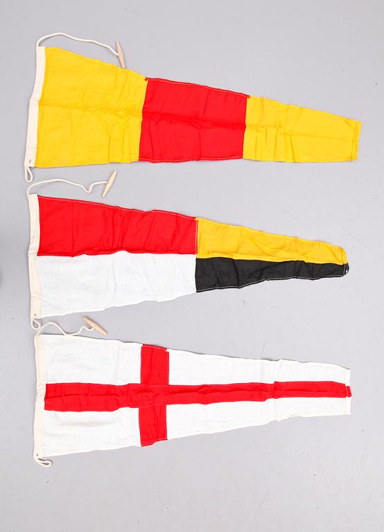 SIGNALFLAGGOR, 42 st, 1900-tal.