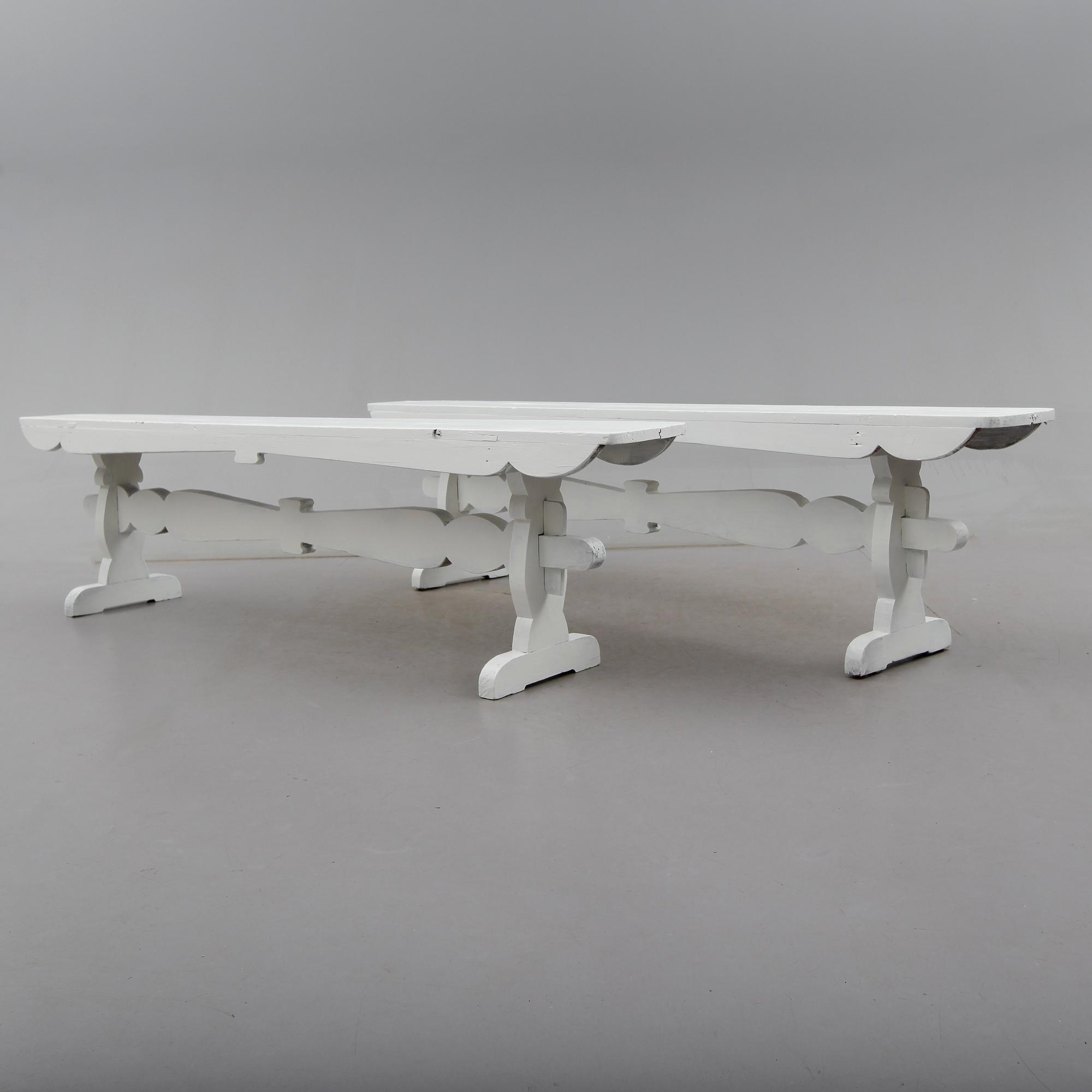 BÄNKAR, 1 par, 1900-talets första hälft.