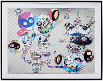 Takashi Murakami, "Another Dimension Brushing Against Your Hand" & "Hands Clasped".