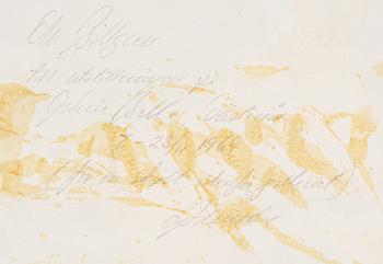 OLA BILLGREN, watercolor on paper.