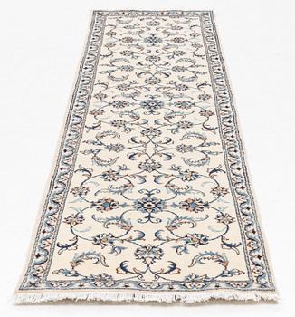 A runner carpet, Nain, ca. 283 x 76 cm.