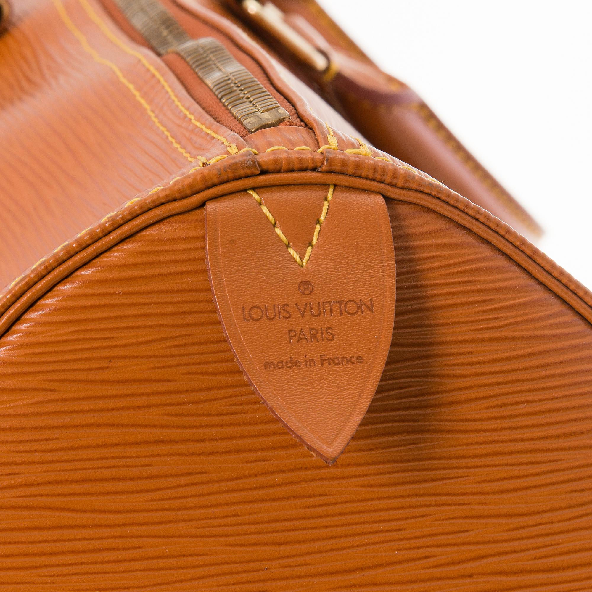 LOUIS VUITTON CIPANGO GOLD KEEPALL 50 EPI TRAVEL BAG.