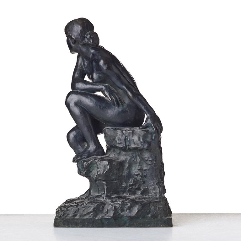 PAUL PAULIN, Skulptur, brons. Sign. och dat 1902. Höjd 38 cm.