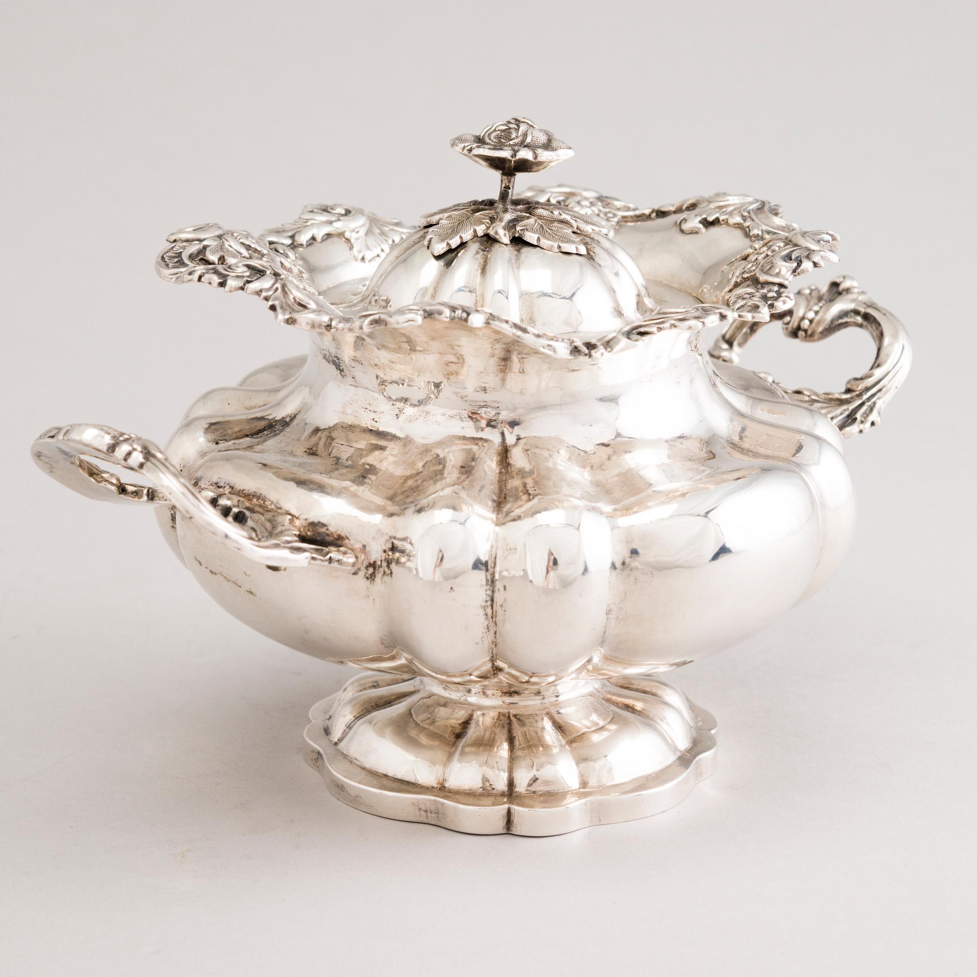 SOKERIKKO, hopeaa, tarakstusmestari Andrey Antonovich Kovalsky, Moskova, 1845.