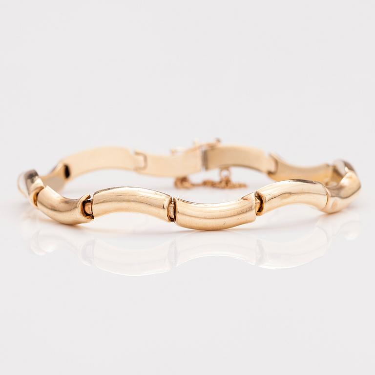 HALSBAND och ARMBAND, 14K guld.