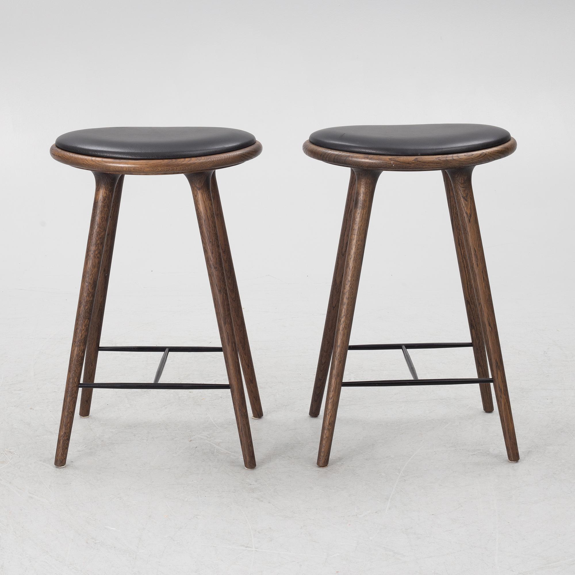 Space Copenhagen, barpallar, 4 st, "High Stool", Mater.