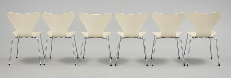 STOLAR, 6st. "Sjuan", Arne Jacobsen, Fritz Hansen.
