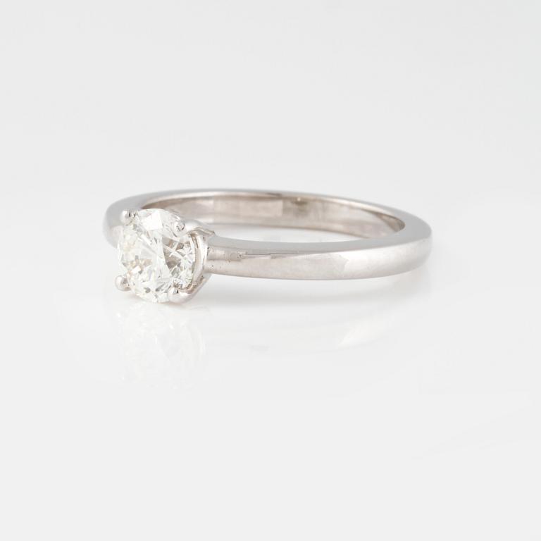 RING, med briljantslipad diamant 0.90 ct.