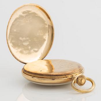 Levrette, pocket watch, 14K gold, 46 mm.