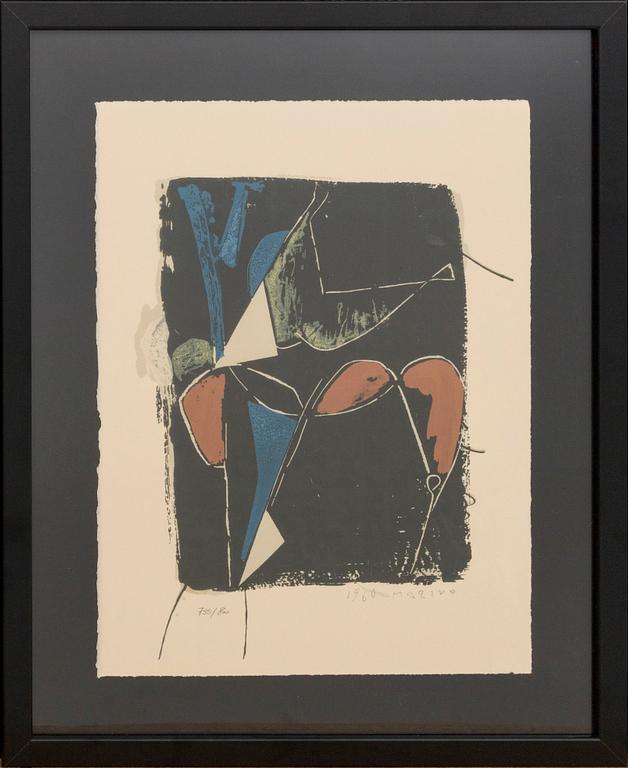 MARINO MARINI, numbered lithograph, printed signature.