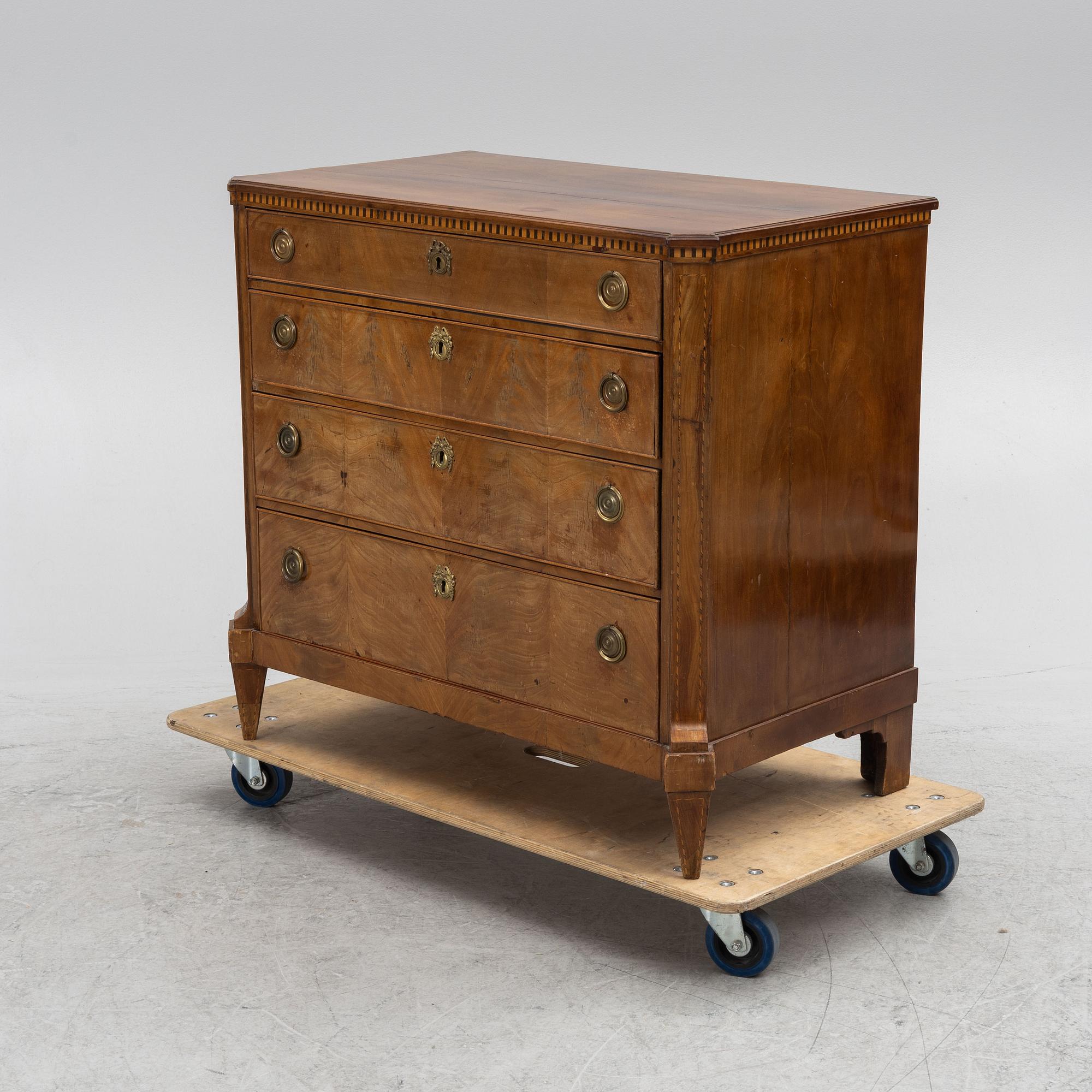 Bureau, Northern Europe, early 19th century.