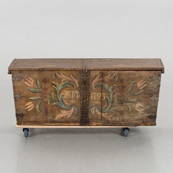 A CHEST FROM SKÅNE 1793. SWEDEN.