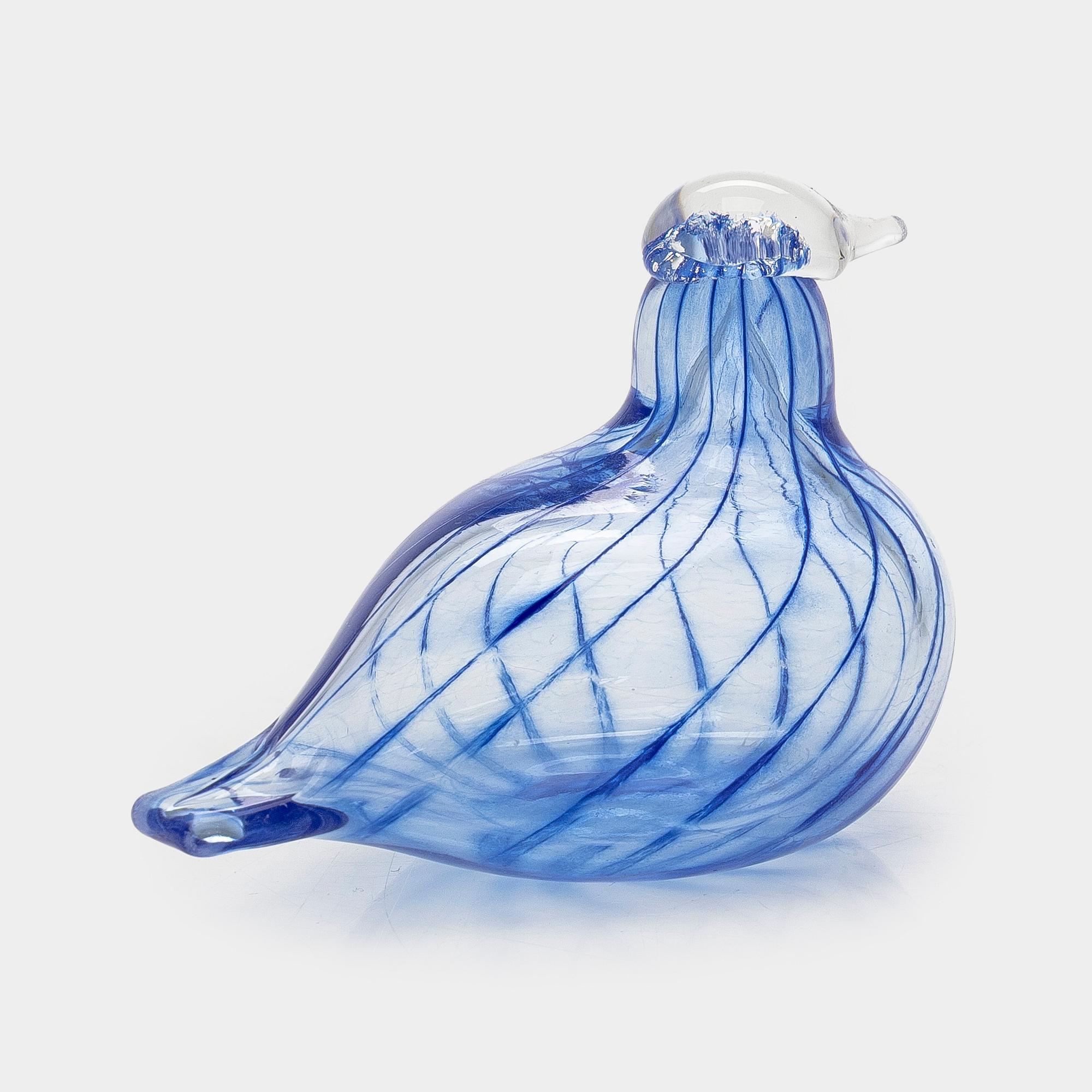Oiva Toikka, glasfågel, signerad Oiva Toikka Nuutajärvi NIB.