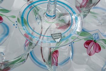 SERVISDELAR, 14 st, glas, Orrefos "Maja", Eva Englund.