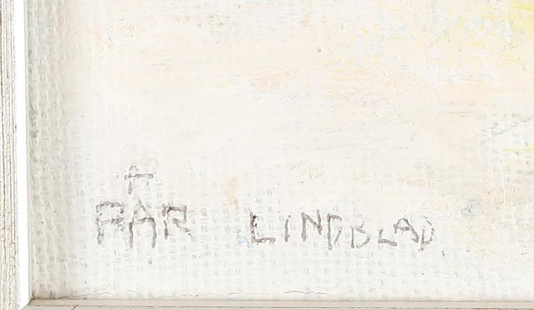 PÄR LINDBLAD, olja på duk, signerad.