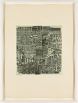 VICTOR VASARELY, färgetsning, signerad och numrerad 65/150.