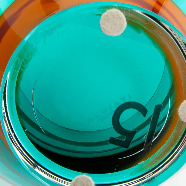 Berit Johansson, bowl signed, Salviati.