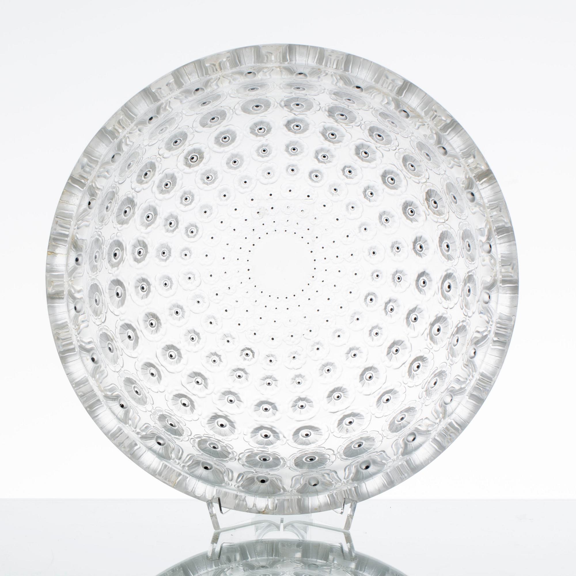 SKÅL, glas, "Nemours", Lalique, Frankrike, 1900-talets andra hälft.
