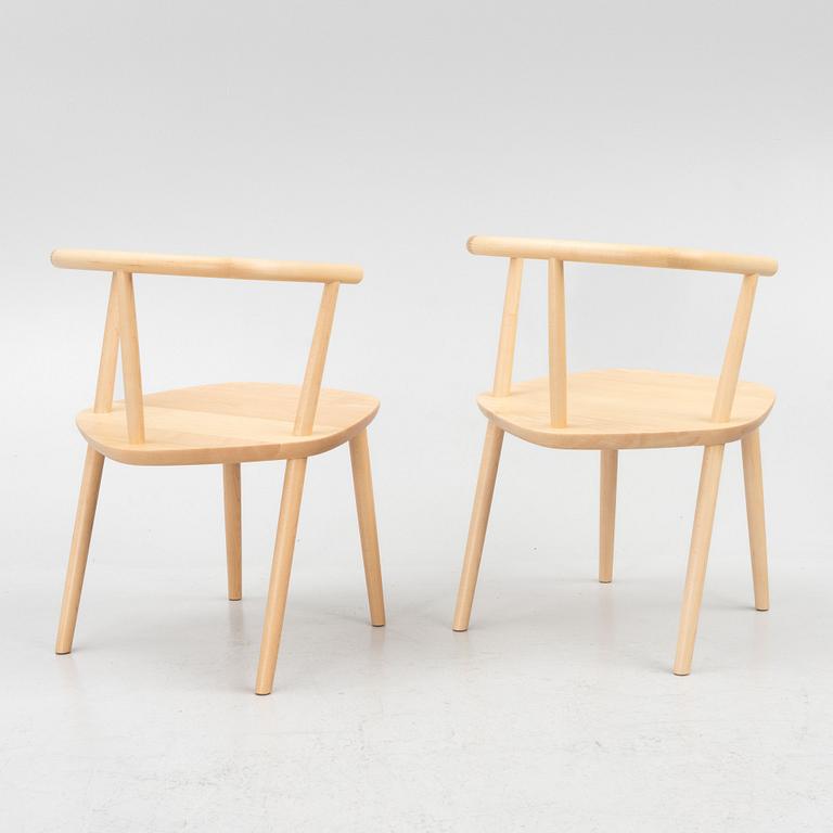 Claesson Koivisto Rune, karmstolar, ett par, "Five chair", Meetee, Japan, 2013.