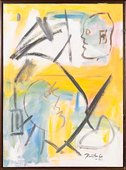 EINO RUUTSALO, acrylic on canvas, signed and dated -90.