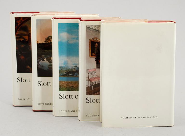 BÖCKER: Slott och Herresäten i Sverige, Allhems förlag, 1968/71, 5 vol.