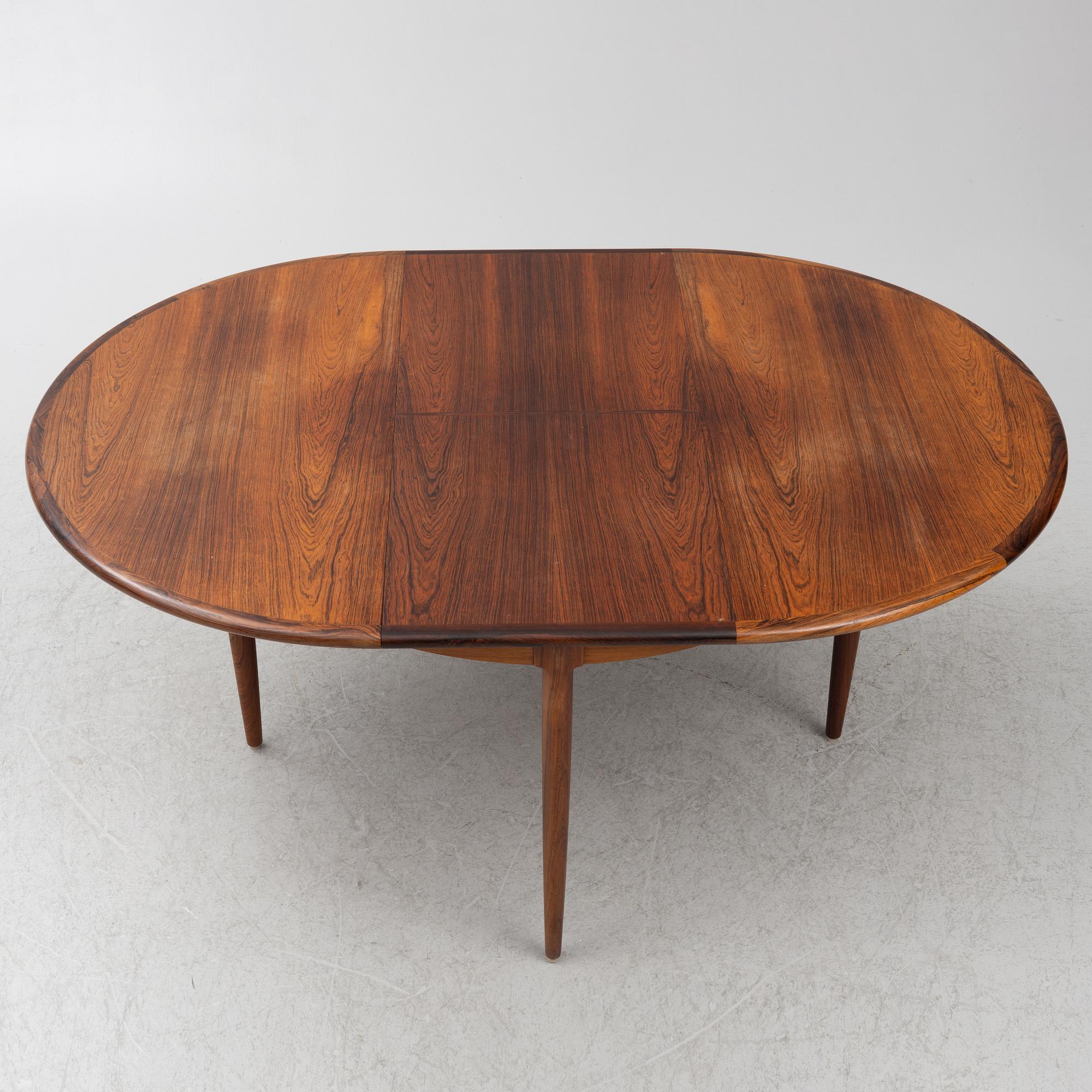 A dining table, Denmark, 1960s.