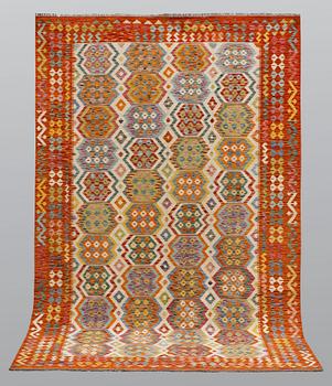 A carpet, kilim, ca 301 x 206 cm.