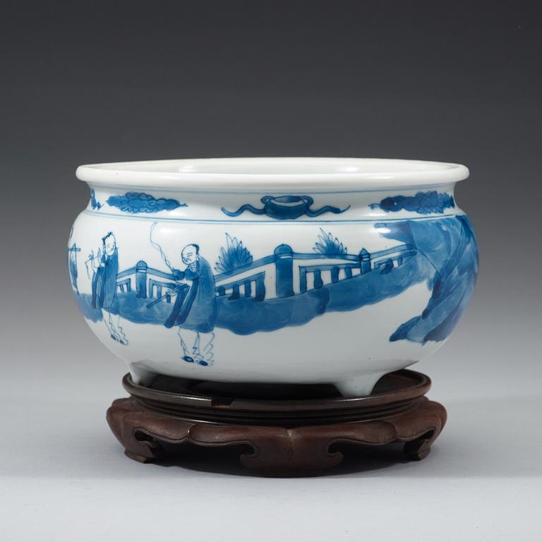 RÖKELSEKAR, porslin. Qingdynastin, Kangxi (1662-1722).