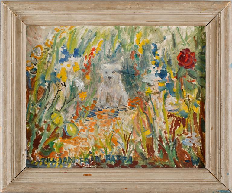 STIG SÖDERSTEN, olja på pannå, daterad -41.